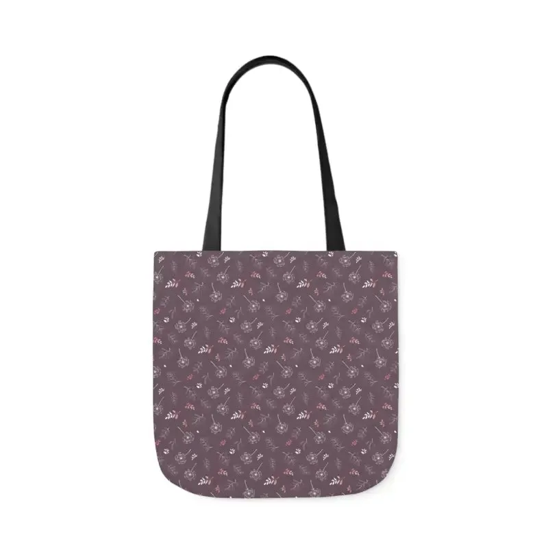 Mauve Canvas Tote with 5-color Straps for Chic Style