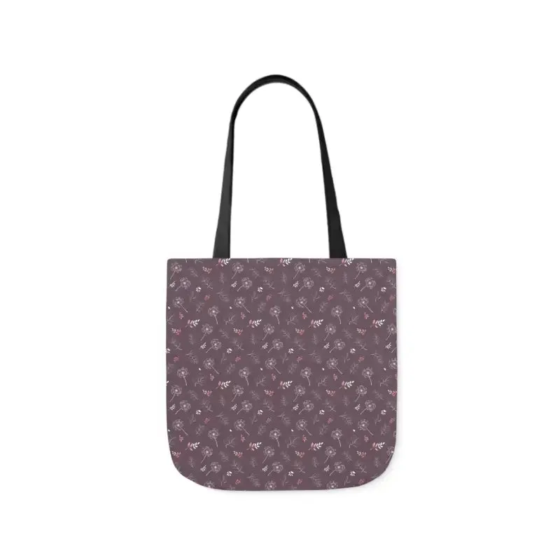Mauve Canvas Tote with 5-color Straps for Chic Style