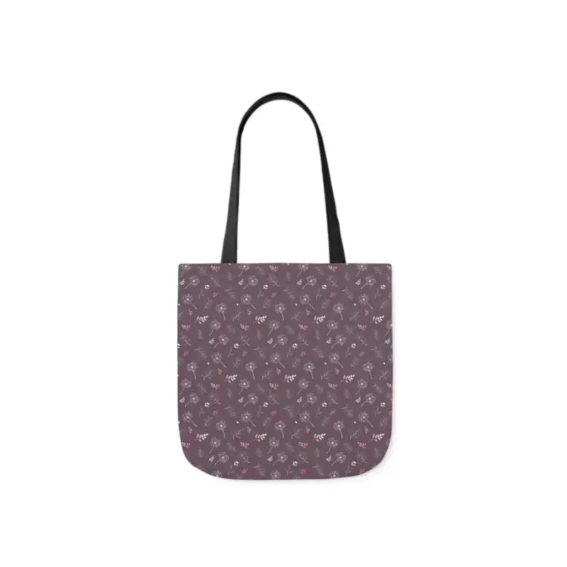 Mauve Canvas Tote with 5-color Straps for Chic Style