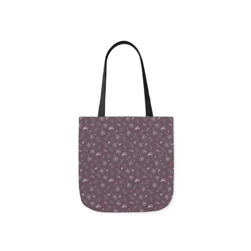 Mauve Canvas Tote with 5-color Straps for Chic Style