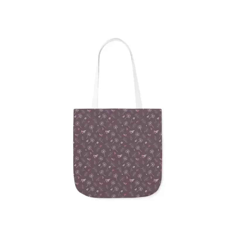 Mauve Canvas Tote with 5-color Straps for Chic Style