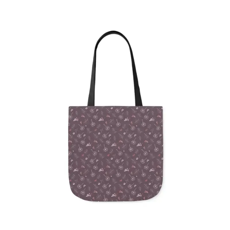 Mauve Canvas Tote with 5-color Straps for Chic Style