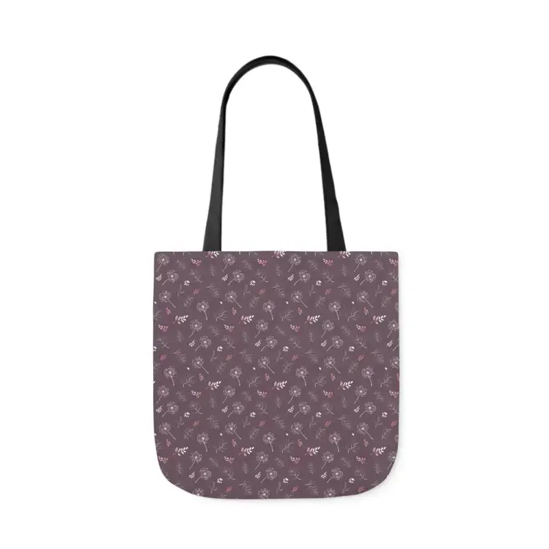 Mauve Canvas Tote with 5-color Straps for Chic Style