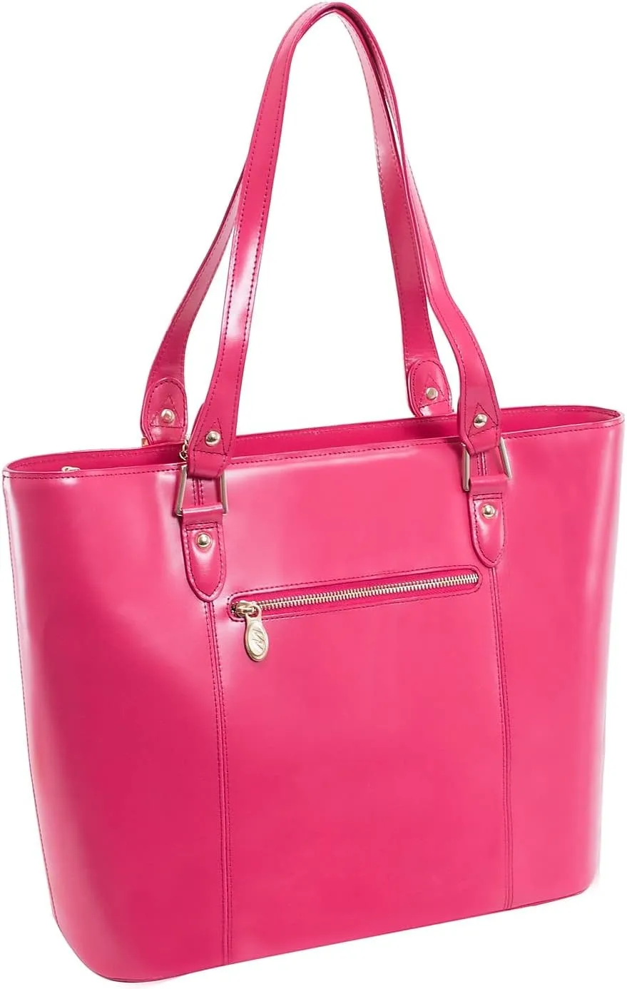 McKlein Leather Ladies' Tote with Tablet Pocket- ALDORA