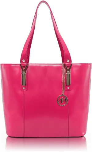 McKlein Leather Ladies' Tote with Tablet Pocket- ALDORA