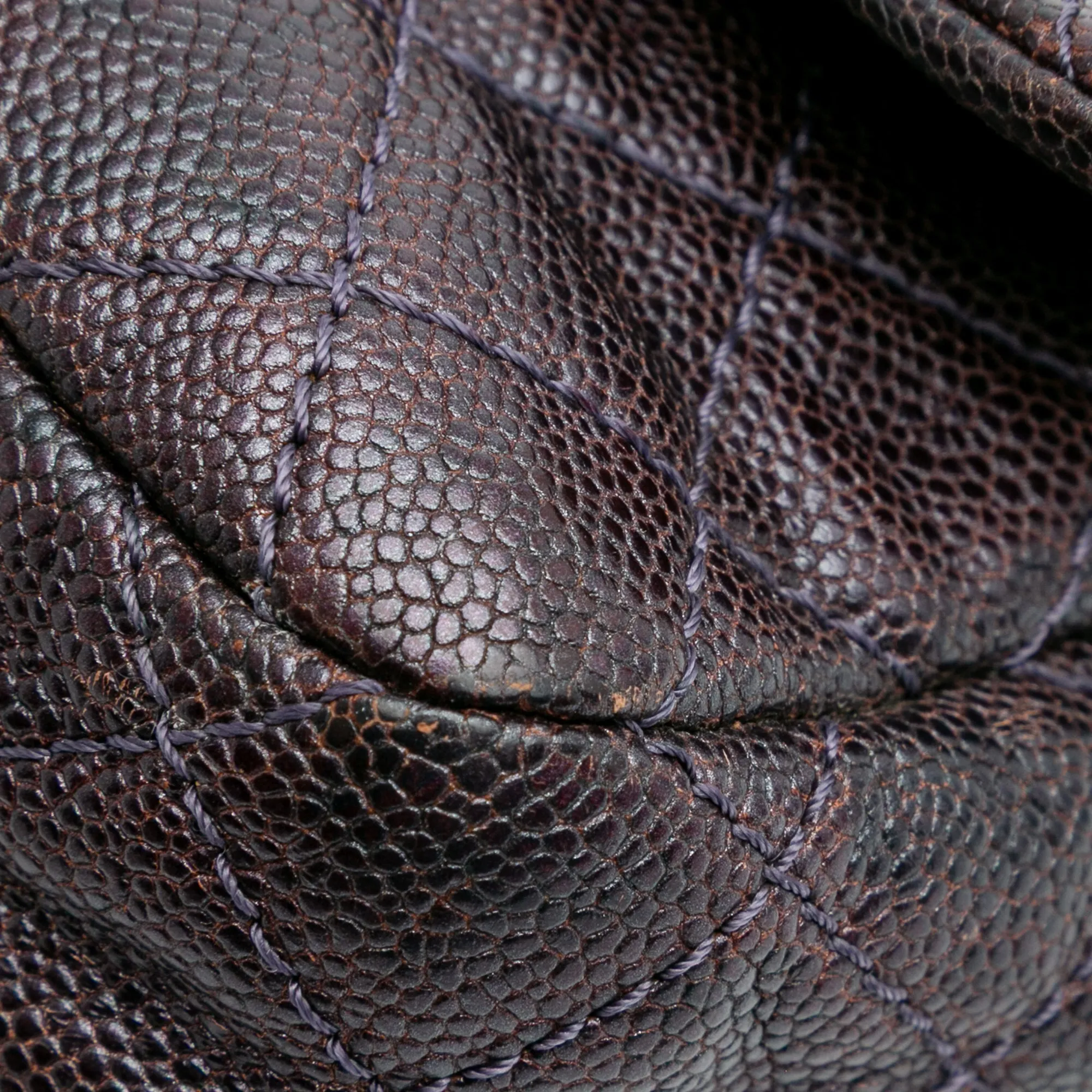 Medium Quilted Caviar Easy Flap