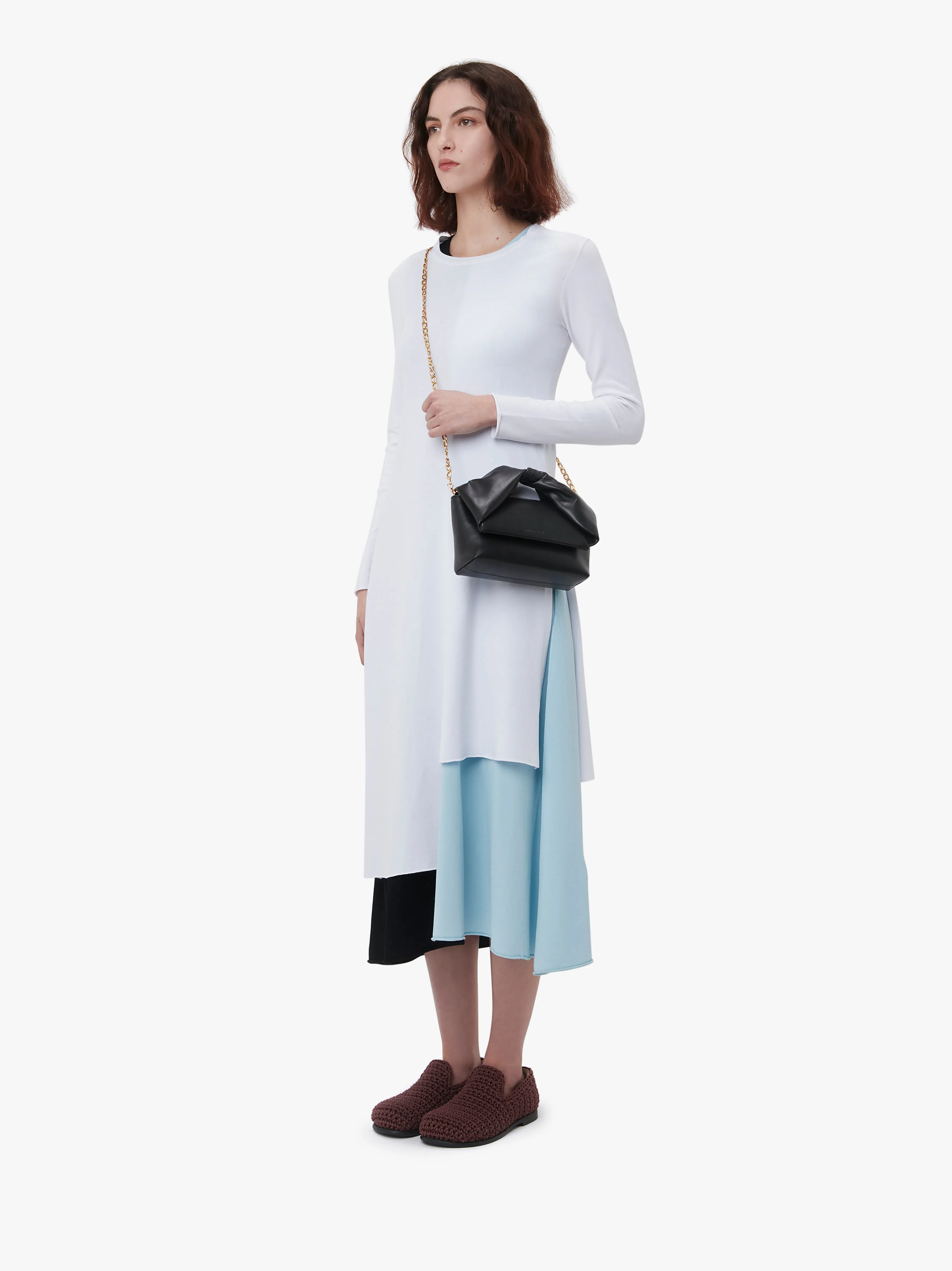 MEDIUM TWISTER - LEATHER TOP HANDLE BAG