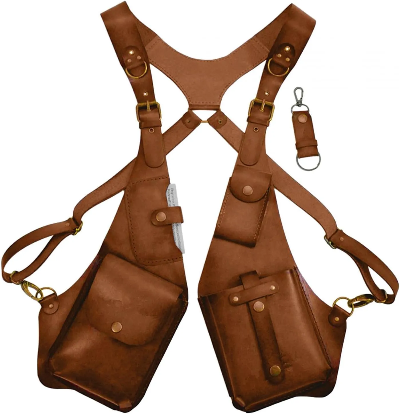 Men Anti Underarm Shoulder Bag Adjustable PU Leather Strap Wallet Bag Outdoor Phone Bag