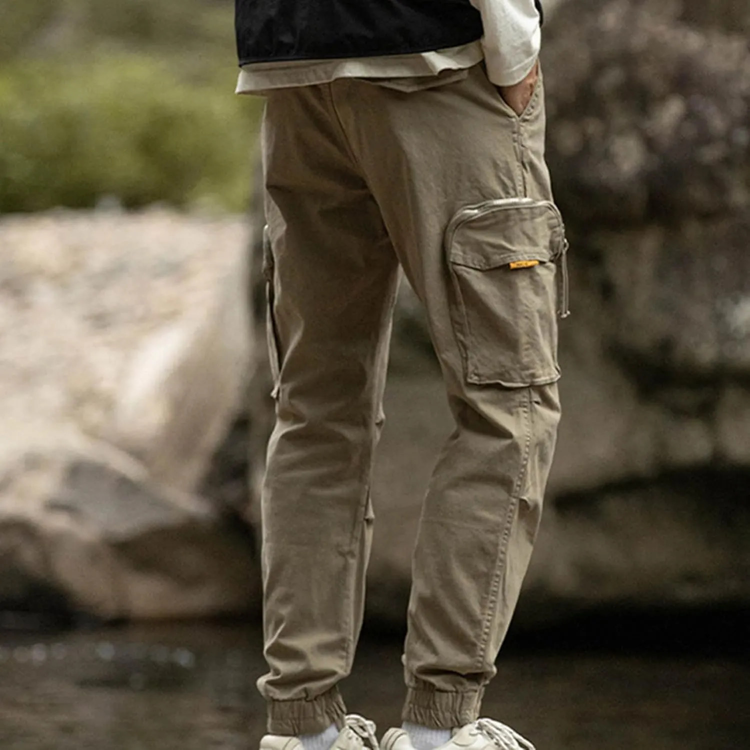 Men's Cargo Pants Slim Fit Rugged Flex Relaxed Fit Canvas Cargo Work Pant Multi-Pocket Cargo Pants Trousers 2025