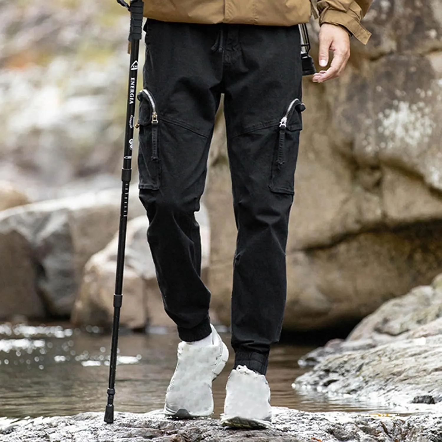 Men's Cargo Pants Slim Fit Rugged Flex Relaxed Fit Canvas Cargo Work Pant Multi-Pocket Cargo Pants Trousers 2025