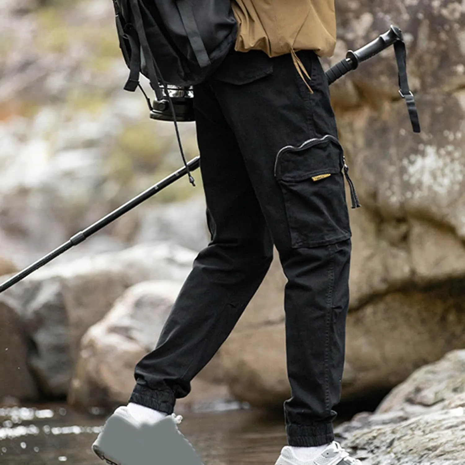 Men's Cargo Pants Slim Fit Rugged Flex Relaxed Fit Canvas Cargo Work Pant Multi-Pocket Cargo Pants Trousers 2025