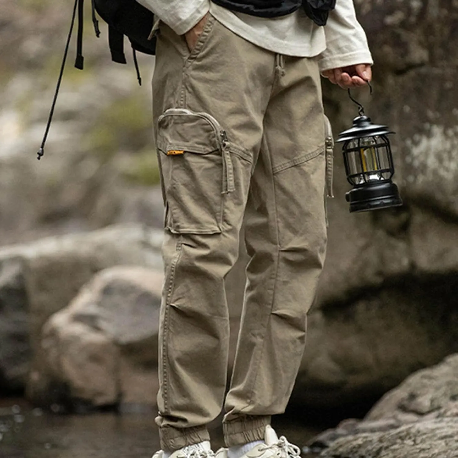 Men's Cargo Pants Slim Fit Rugged Flex Relaxed Fit Canvas Cargo Work Pant Multi-Pocket Cargo Pants Trousers 2025