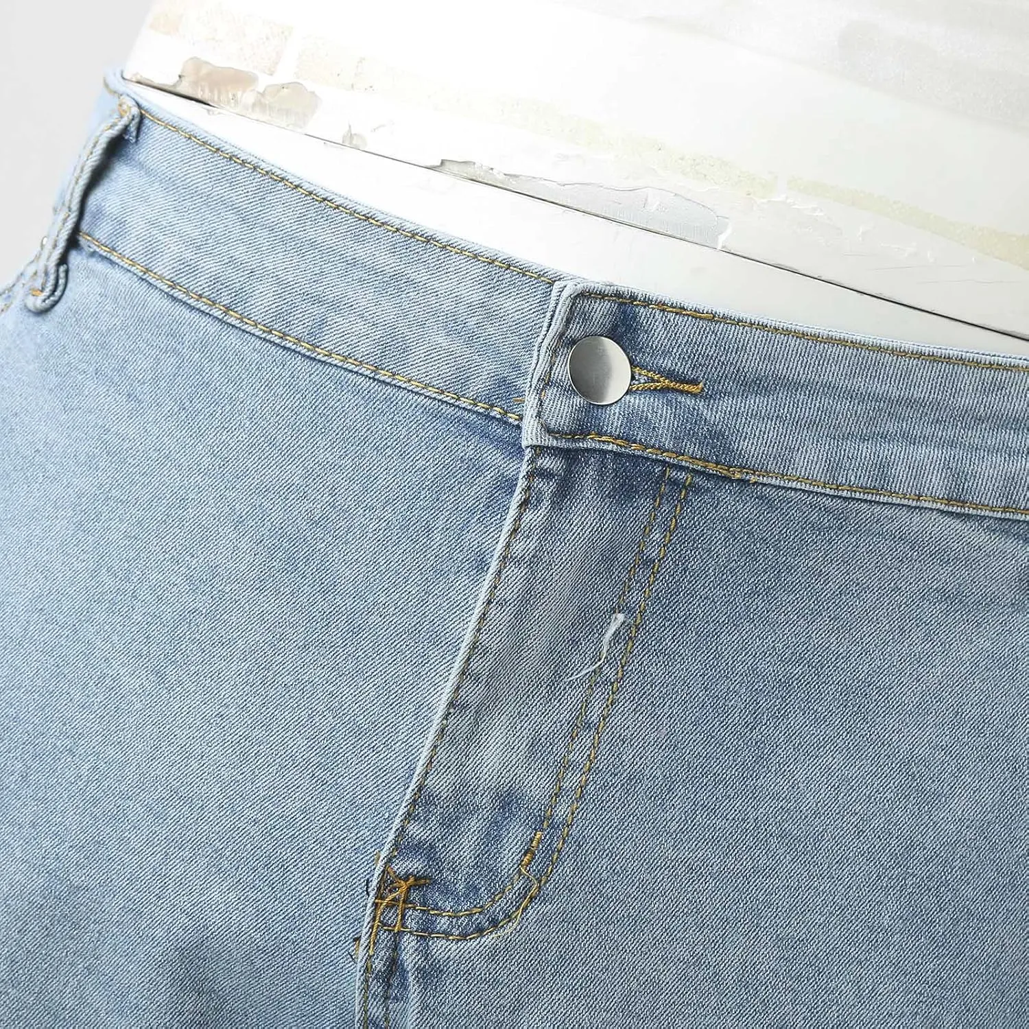 Men's Casual Autumn Hip Hop Loose Middle Waist Denim Long Pants Men's Jeans Jeans Men Straight Leg Jeans