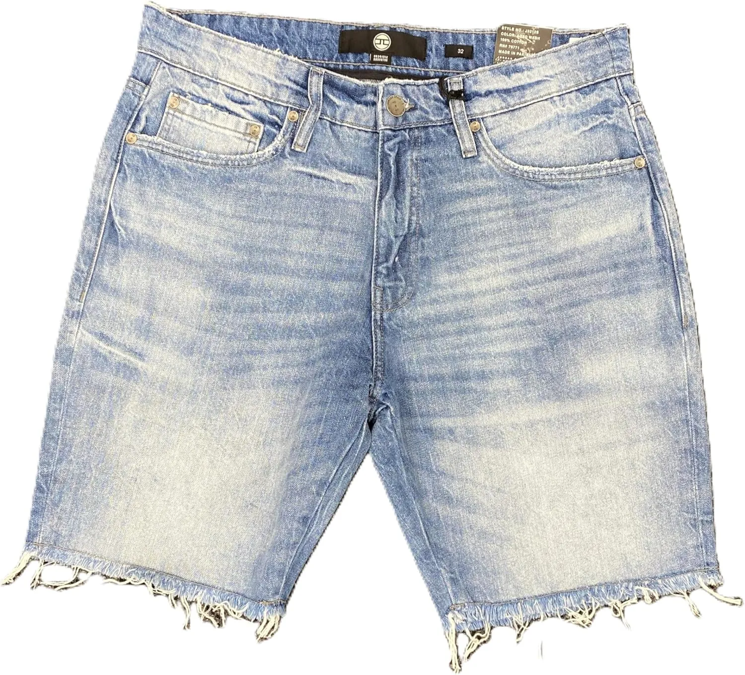Mens Denim Aged Wash Shorts (J3212S)