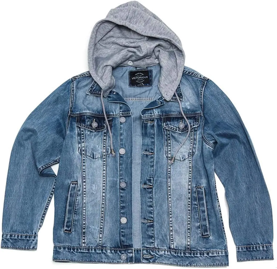 Men's Distressed Denim Jacket
