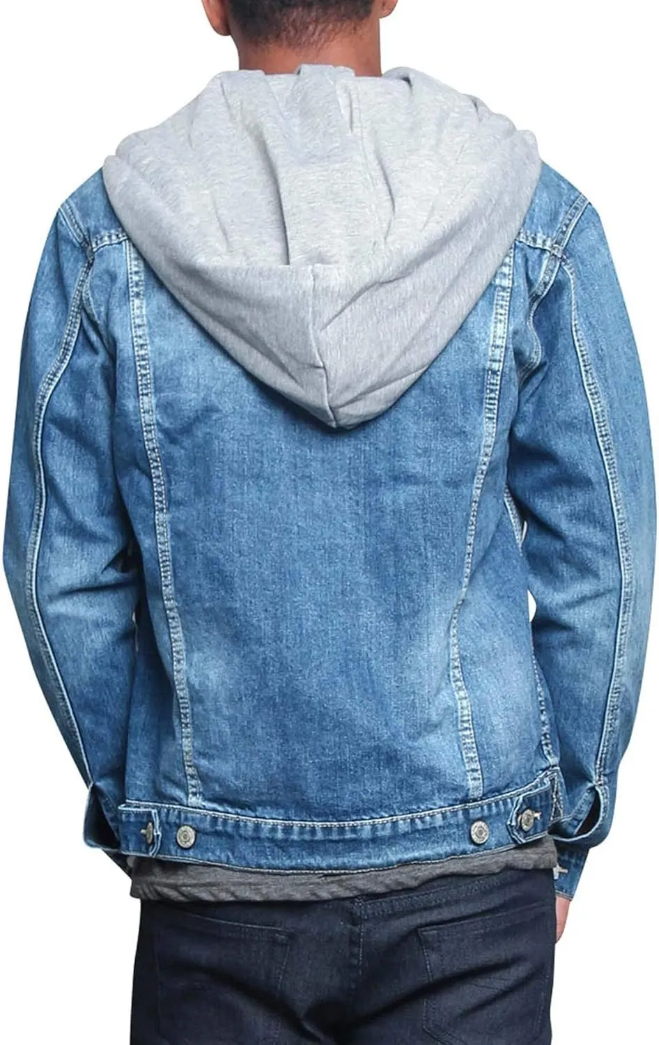 Men's Distressed Denim Jacket