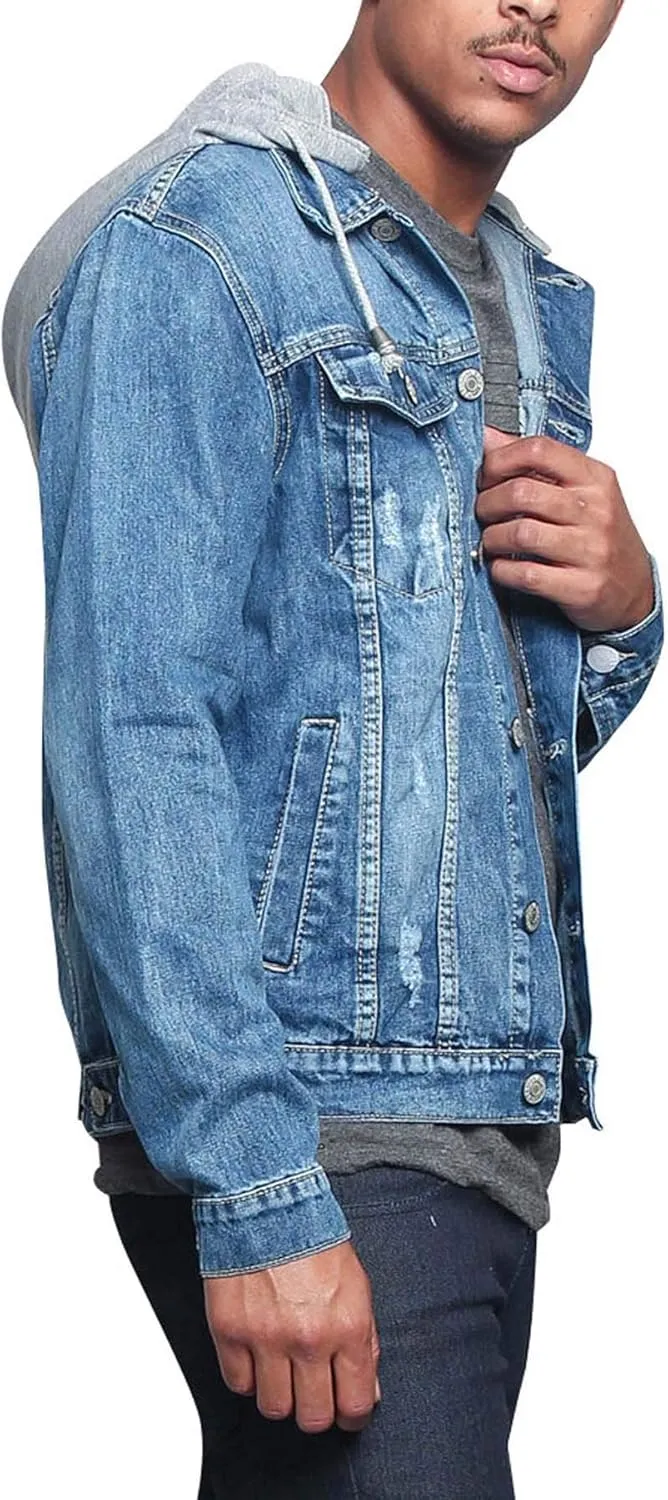 Men's Distressed Denim Jacket