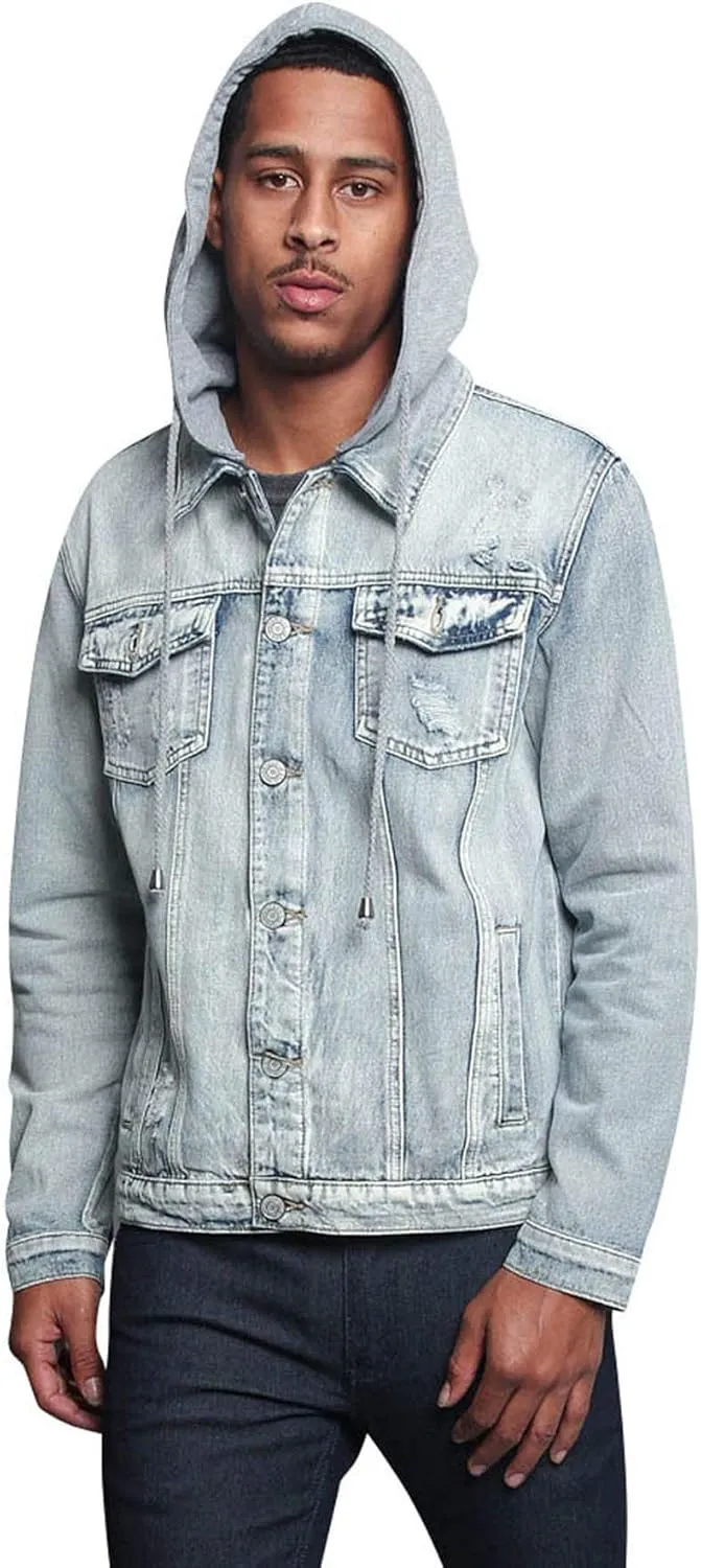 Men's Distressed Denim Jacket