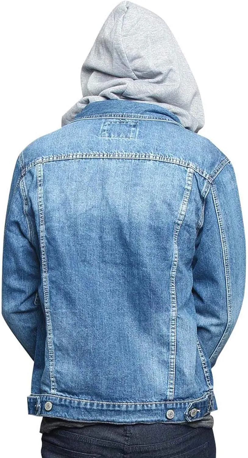 Men's Distressed Denim Jacket