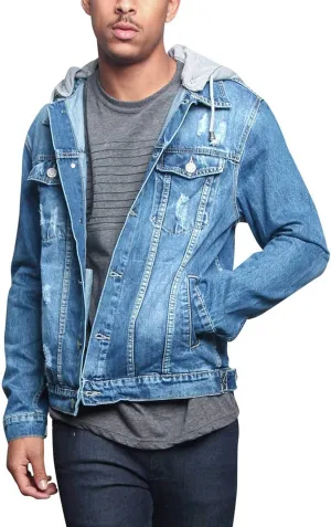 Men's Distressed Denim Jacket