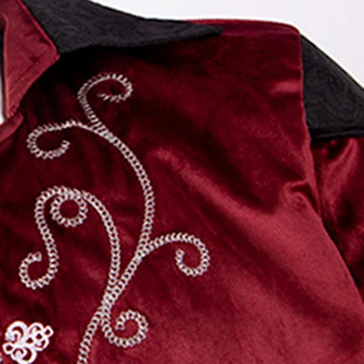 Men's Gothic Tailcoat Steampunk Retro Tail Coat Medieval Victorian Vintage Jacket Lapel Court Tuxedo Halloween Costume