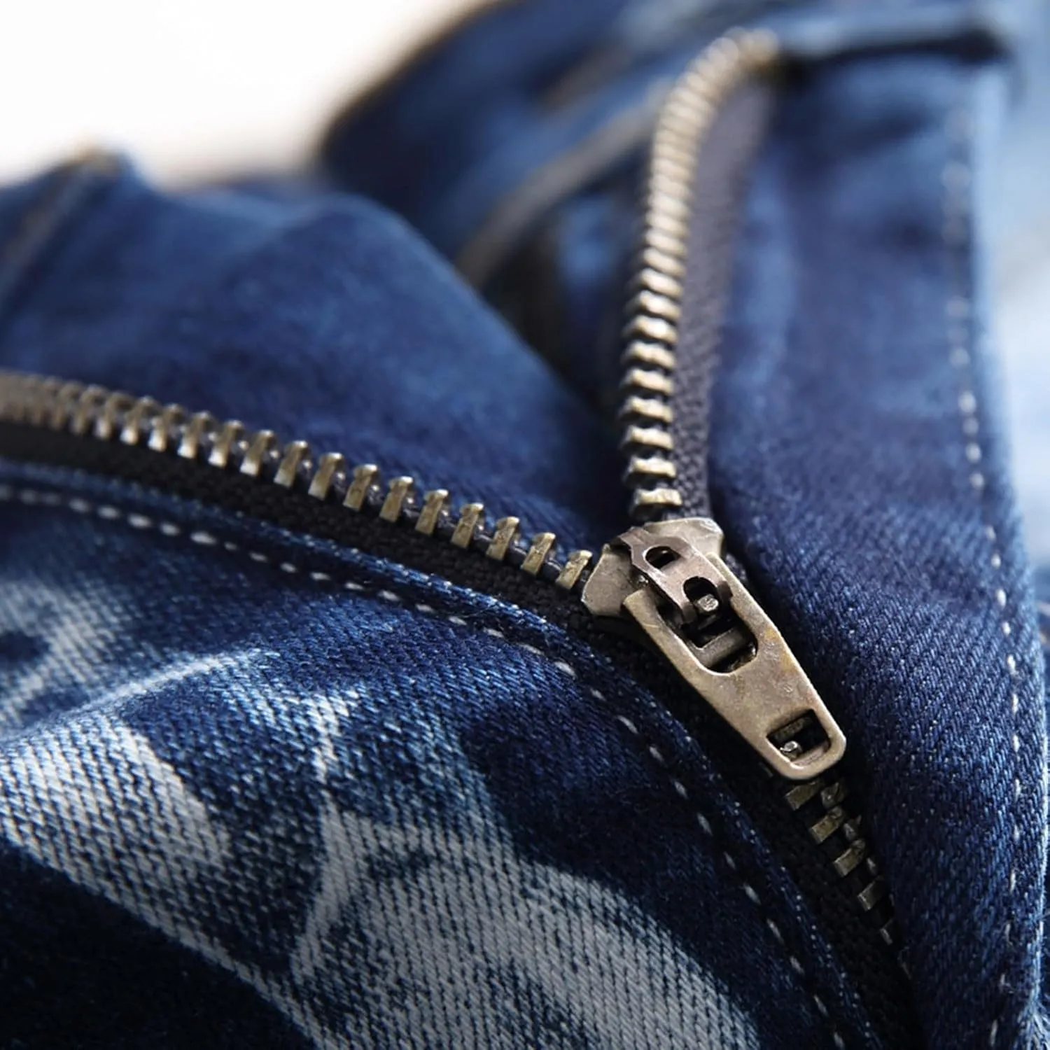 Men's Ripped Jeans Slim Fit Distressed Fashion Denim Jeans for Men