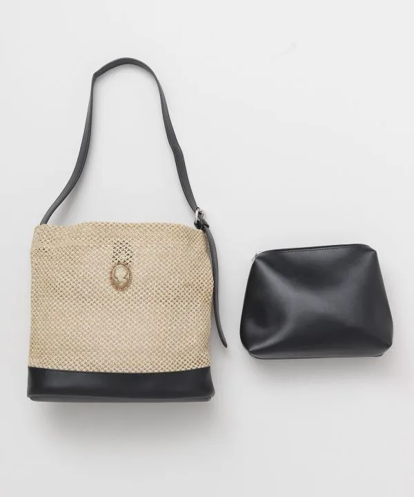 Mesh Shoulder Bag and Pouch Set