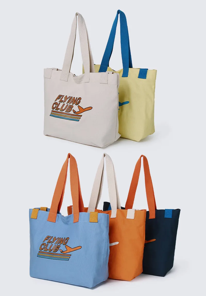 Milliot Club Flying Club Tote Bag (Steel Blue)