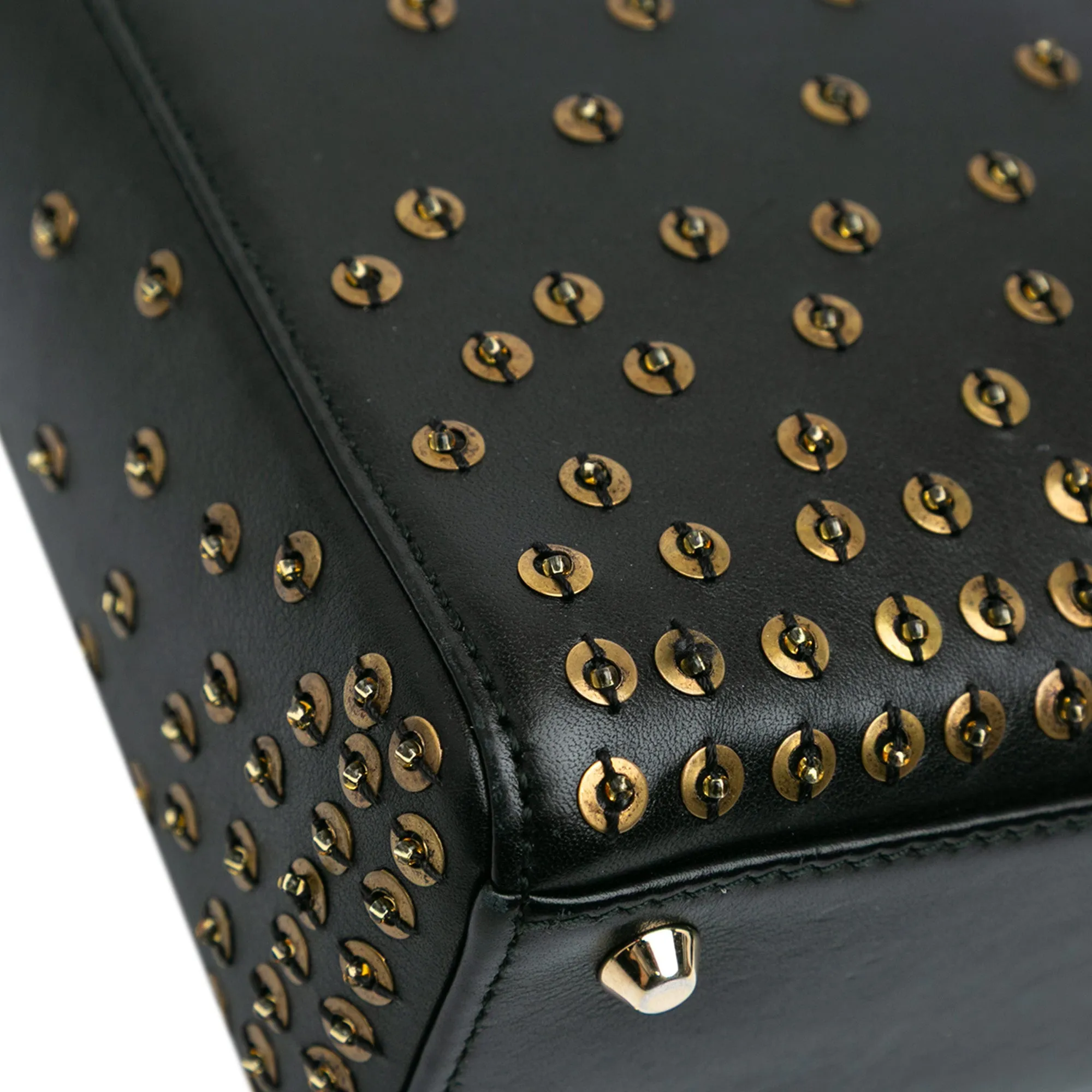 Mini Calfskin Embellished Lady Dior