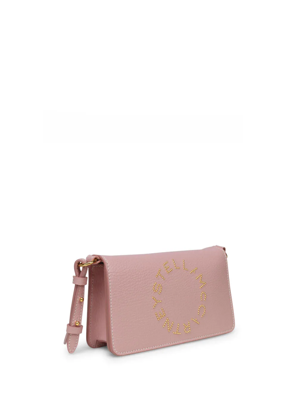 Mini Embossed Logo Wallet Crossbody in Pale Mauve