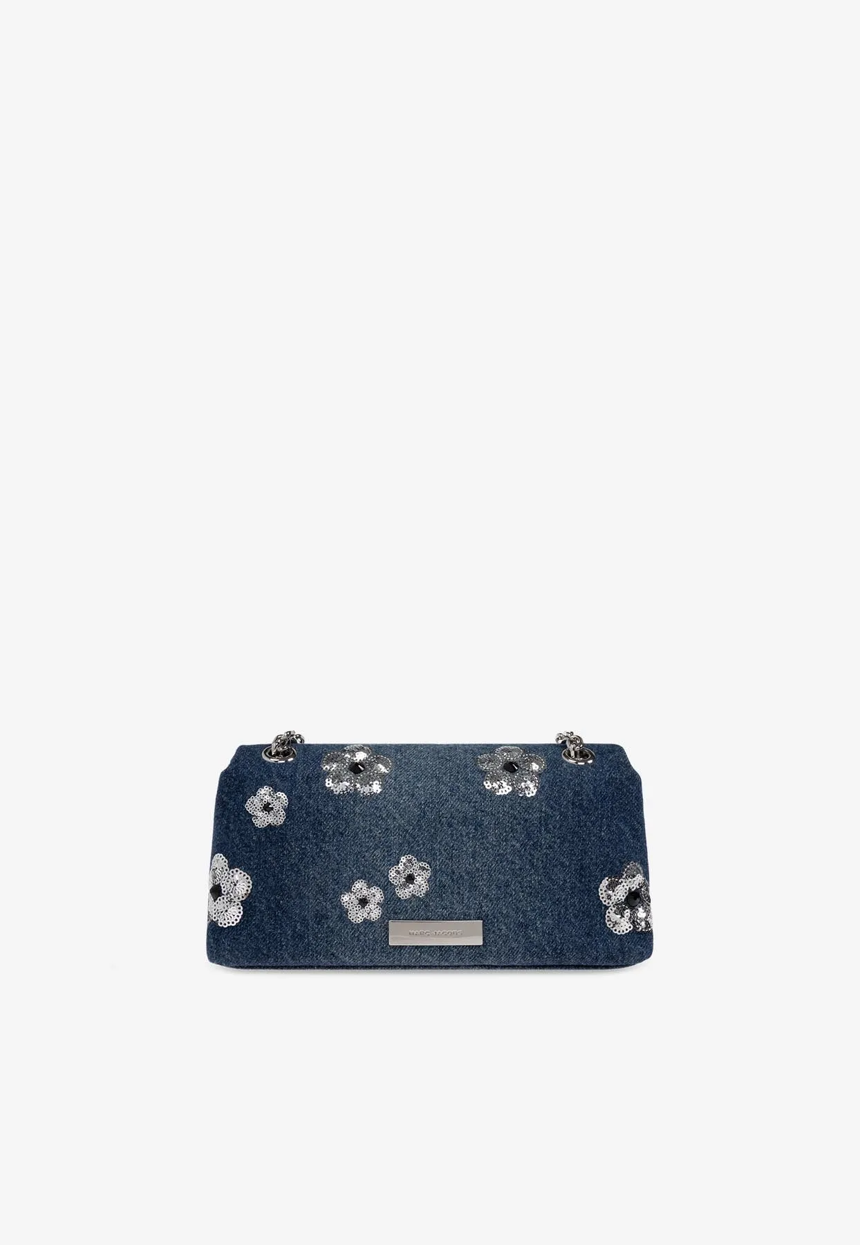 Mini Sequin Daisy Denim Chain Shoulder Bag