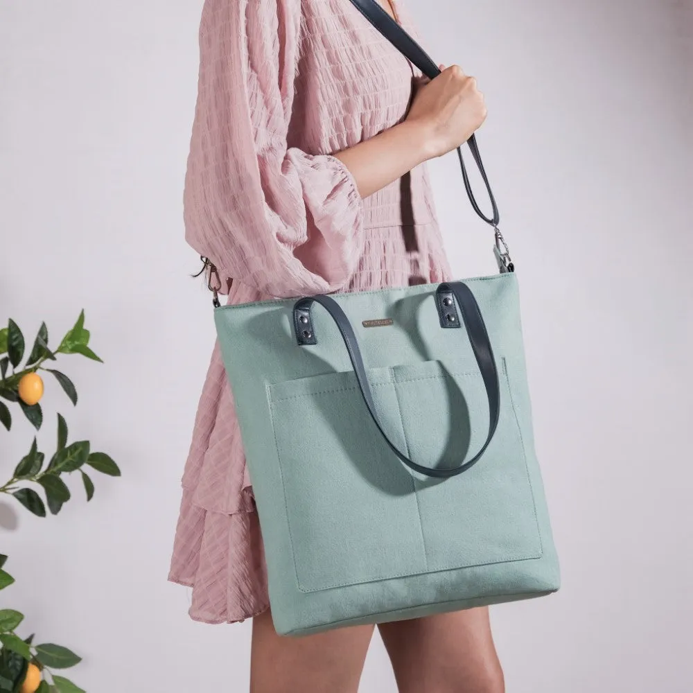 Mint Canvas Tote Bag