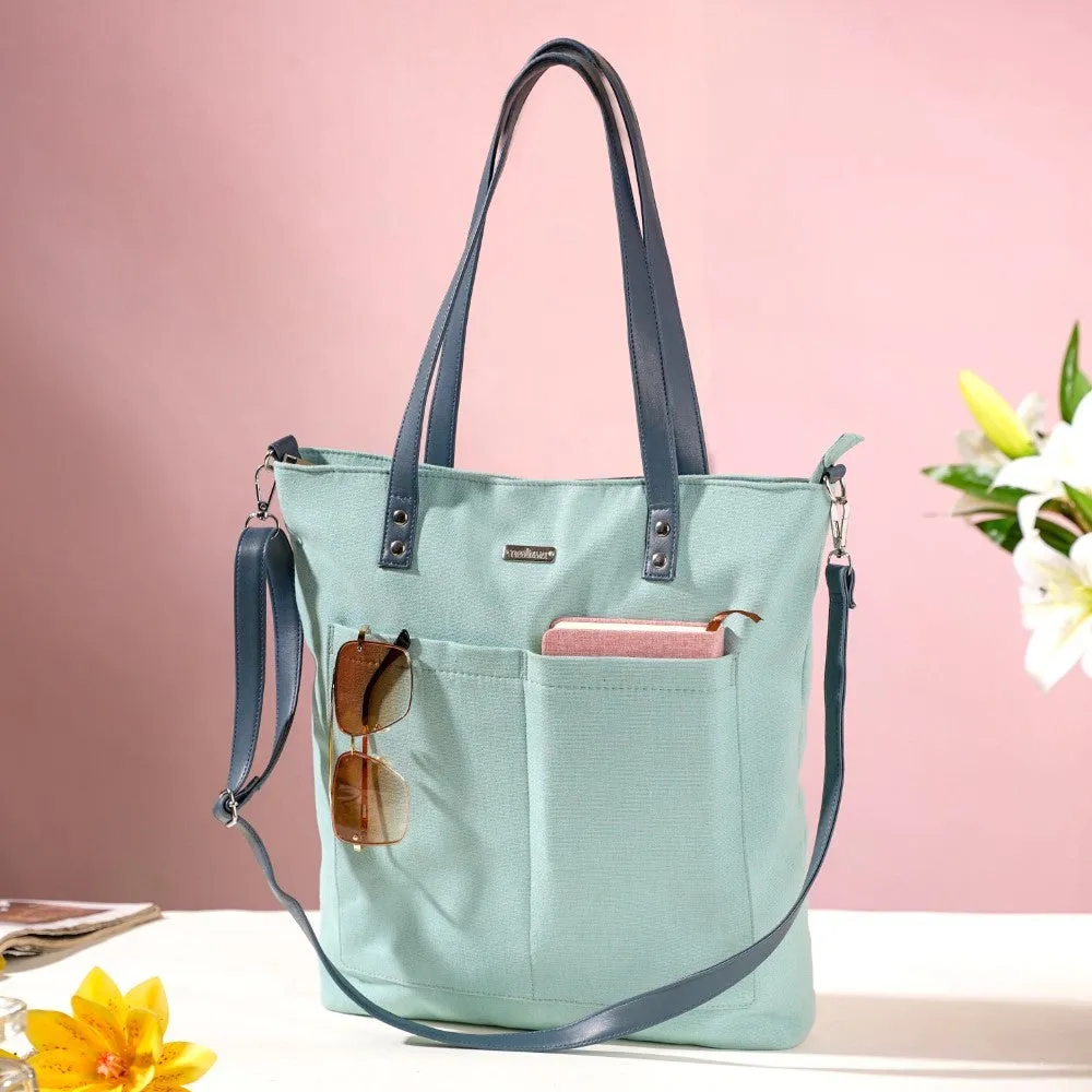 Mint Canvas Tote Bag