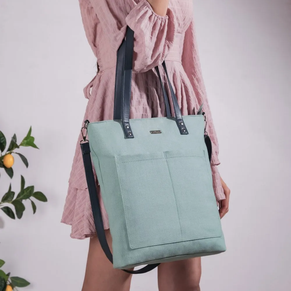 Mint Canvas Tote Bag