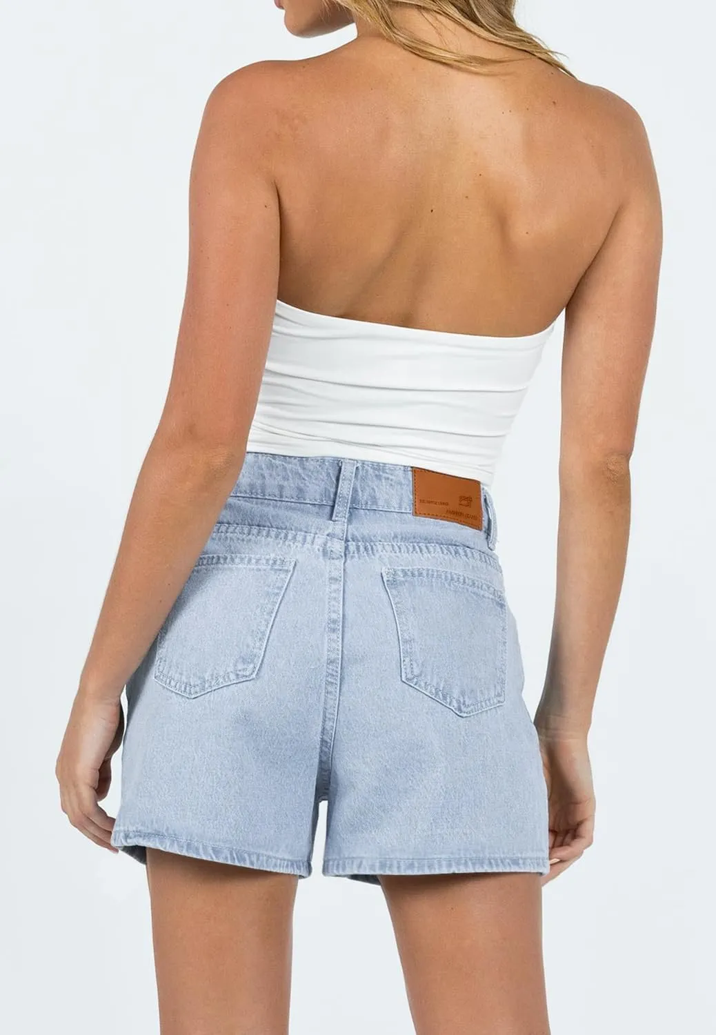MODARANI Women's Cut Off Denim Jean Shorts Ripped Distressed