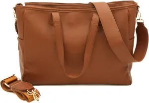 Modern Chic Tote Bag for Women - The Signature Tote, Vegan Leather Purse with Removable Insert & Pockets, Stylish Work Bag