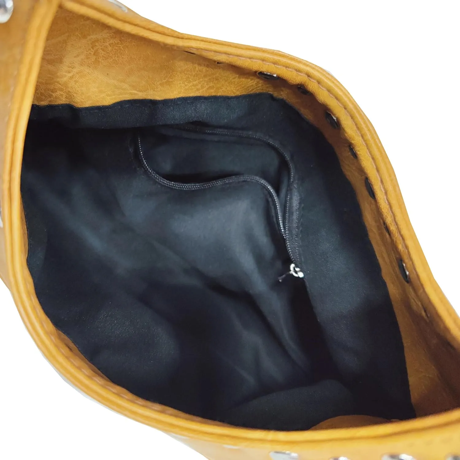 Molodo PU Leather Hobo Bag for Women Vintage Studded Tote Bag Handbag Trendy Shoulder Bag Punk Streetwear Handbag Purse