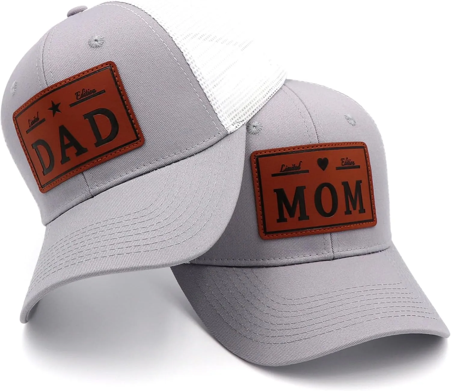 Mom and Dad Hats Embroidered Adjustable Baseball Caps, Mothers and Fathers Day Mom Dad Gifts from Daughter Son Wife Husband