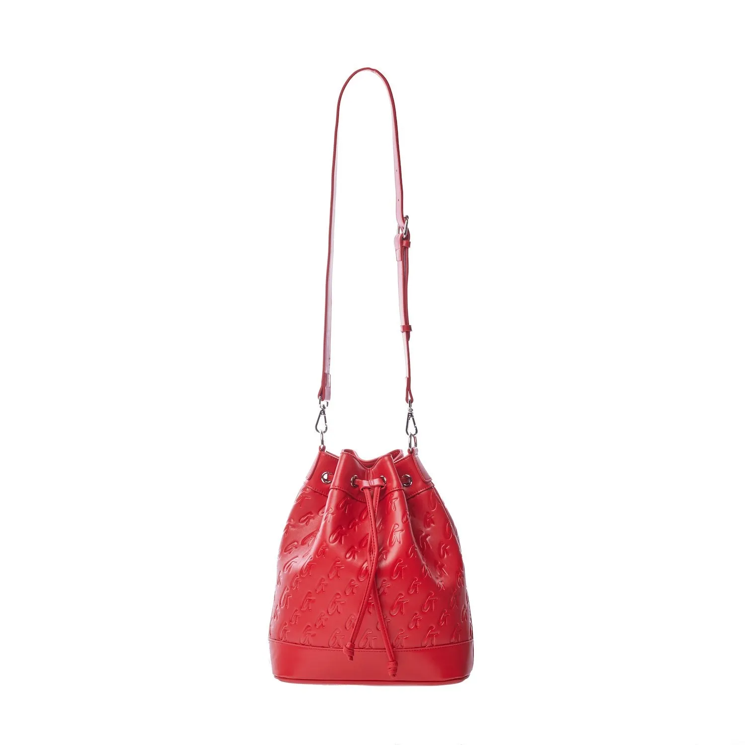 MONOGRAM BUCKET BAG BUNDLE - RED