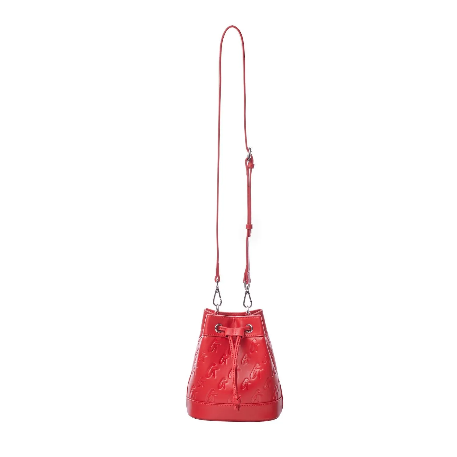 MONOGRAM BUCKET BAG BUNDLE - RED