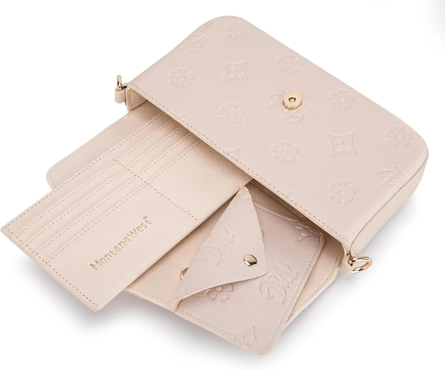 Montana West 3PCS Crossbody Purse and Wallet Set for Women with Adjustable Strap