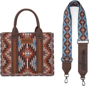 Montana West X Wrangler Tote Bag for Women Boho Aztec Shoulder Purse Top Handle Satchel Handbag