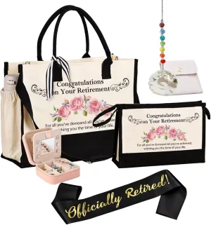 Mothers Day Gifts Retirement Gift for Woman Birthday bags for women Vintage Tote Bag set