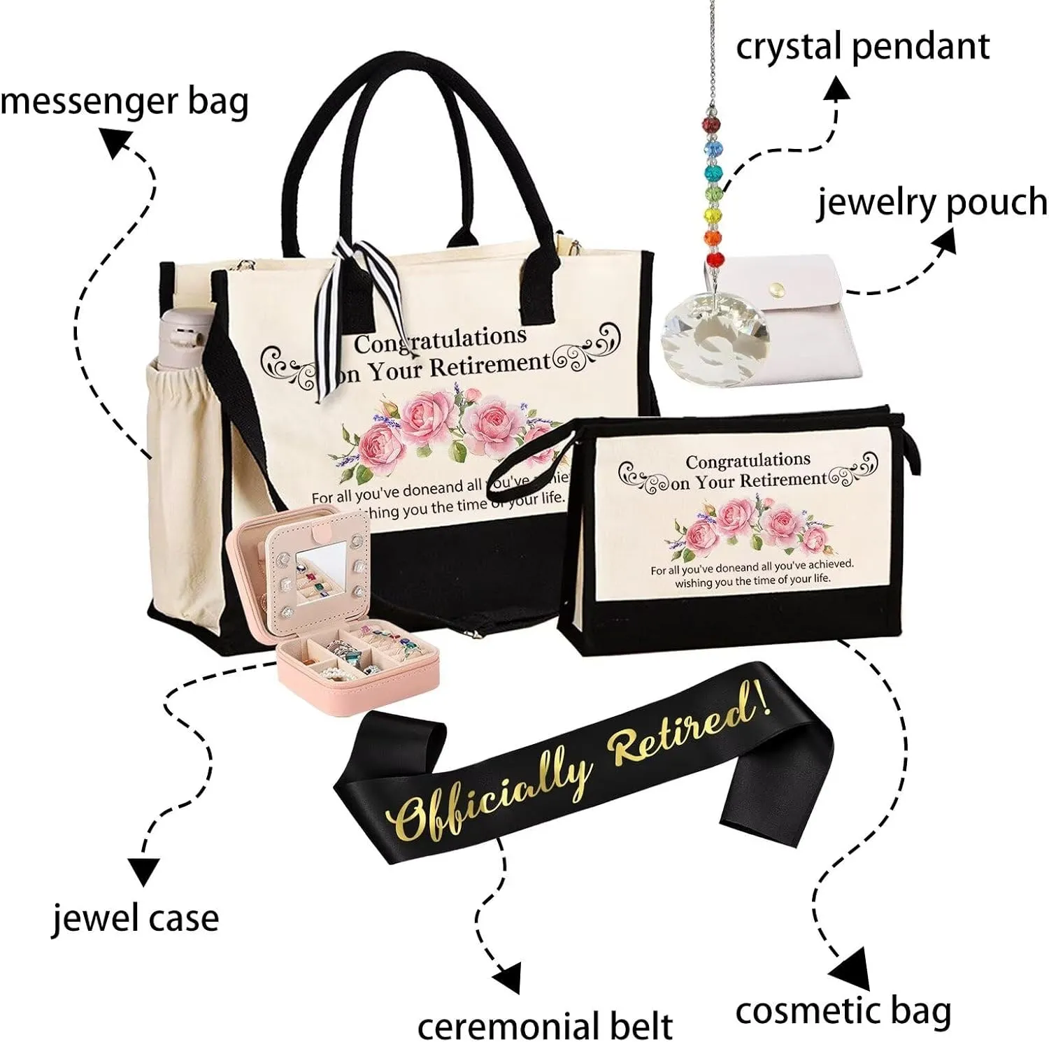 Mothers Day Gifts Retirement Gift for Woman Birthday bags for women Vintage Tote Bag set