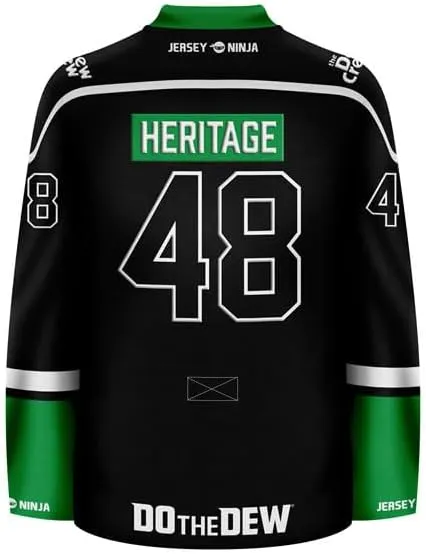 Mountain Dew Heritage Logo Blackout Hockey Jersey