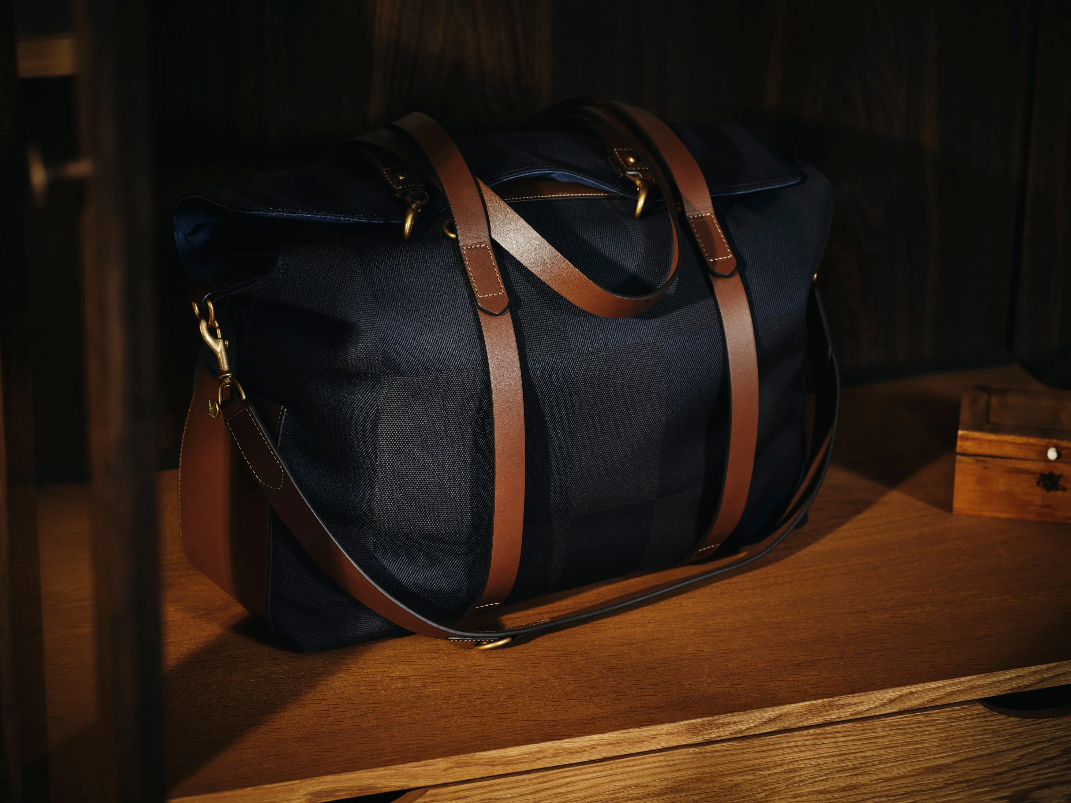 M/S Mega Tote - Pioneer Blue/Cuoio