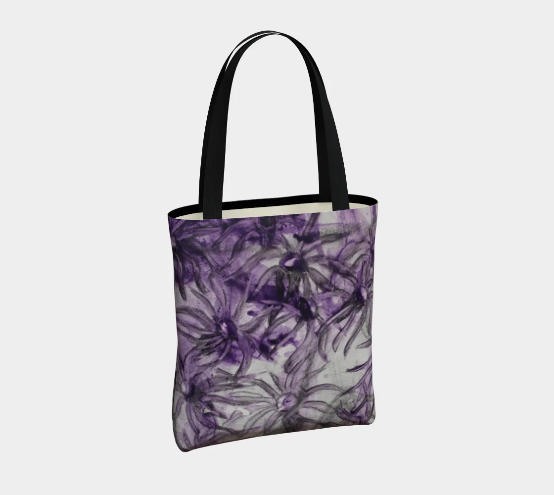 Multi-functional Aster Bag Purple Tote Flower Season clearance