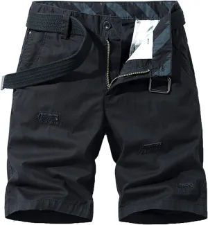Muscularfit Mens Shorts 9 Inch Inseam Causal Cargo Shorts Lightweight Multi Pockets Tooling Shorts Outdoor Sport Beach Shorts