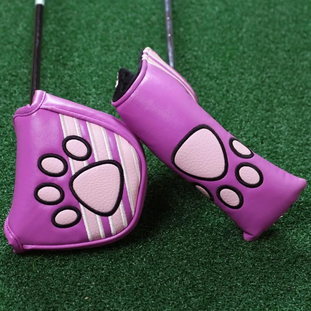 Myartte Golf Head Covers Mallet Putter Cover Headcover Magnetic Closure Embroidered Animals Fits Most Brands Scotty Cameron Odyssey Taylormade Ping ect.