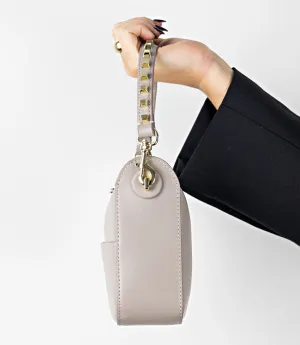 NATANIA Small Box Bag in Taupe